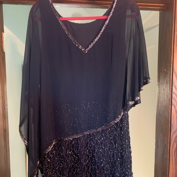 Formal Mother in Law Beaded Dress - Picture 2 of 7